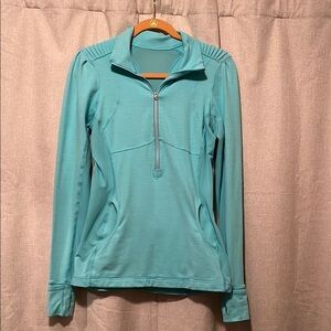 Lululemon Run Full Tilt Half Zipper Pullover Ruffle Women's Size 8